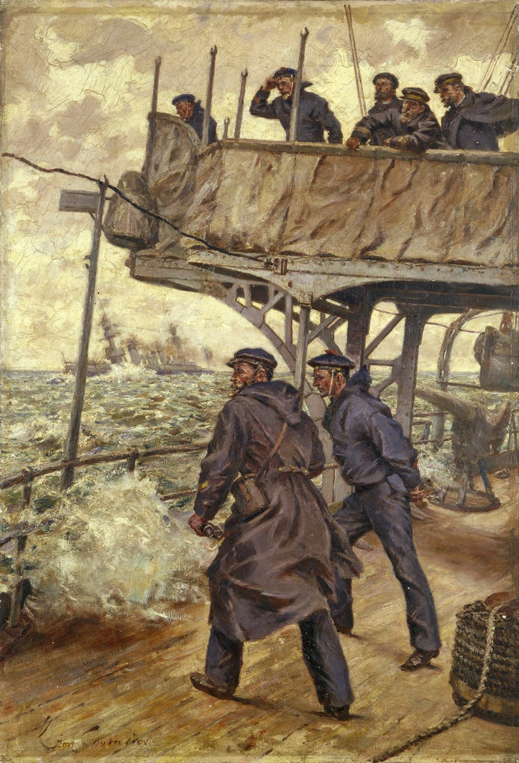 Escadre à la mer - Léon Couturier, vers 1910 © Musée national de la Marine/P.Dantec