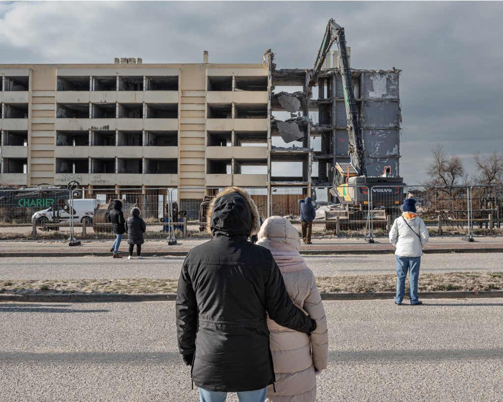 immeuble qui se fait détruire